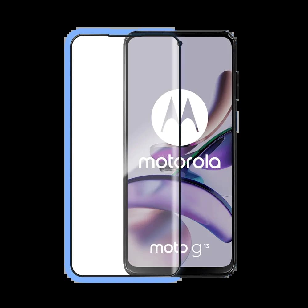Verre trempé intégral 5D 9H – protection écran Motorola Moto G13 – PROTECT Noir