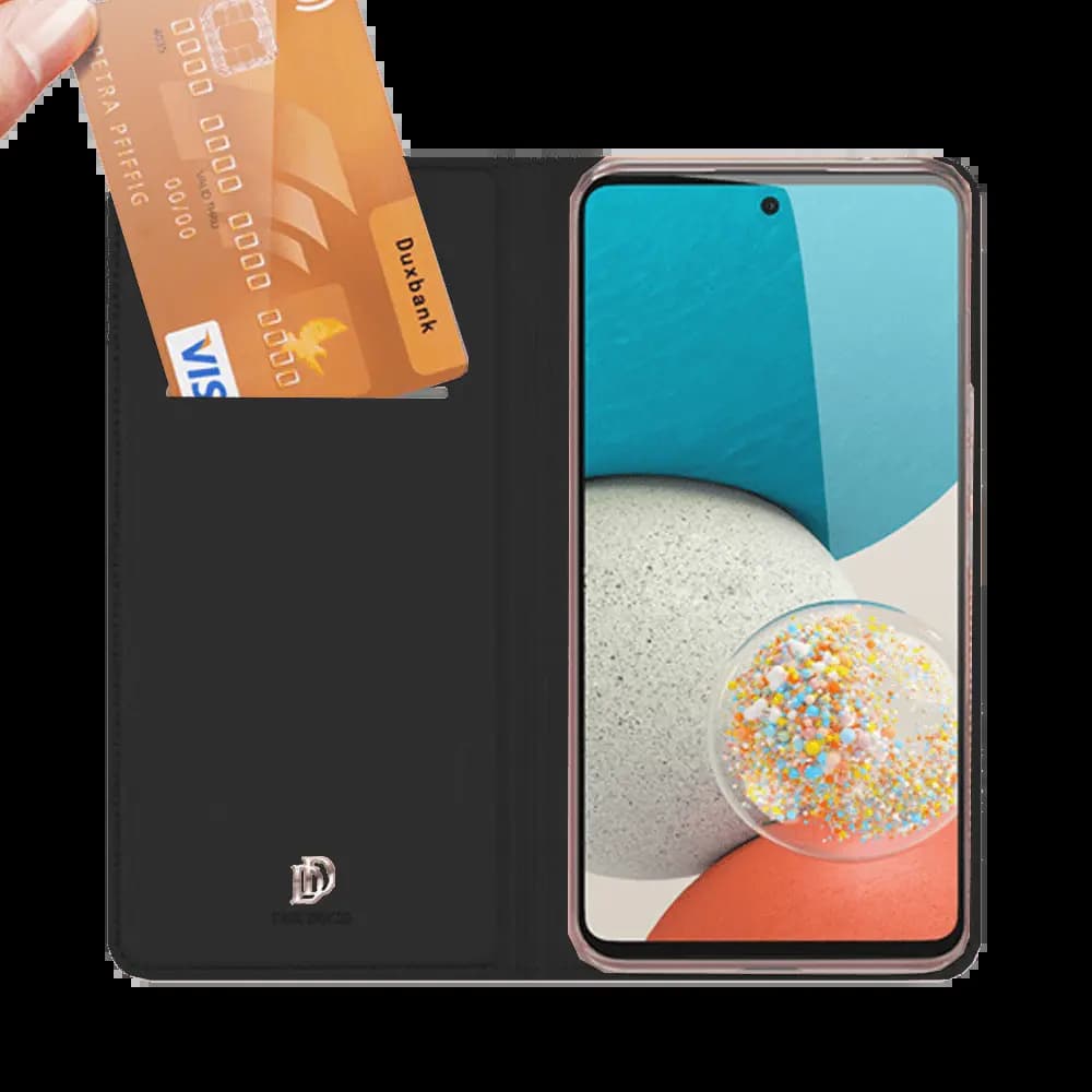 Housse folio Samsung Galaxy A53 5G porte-carte – Dux Ducis Skin Pro Bleu