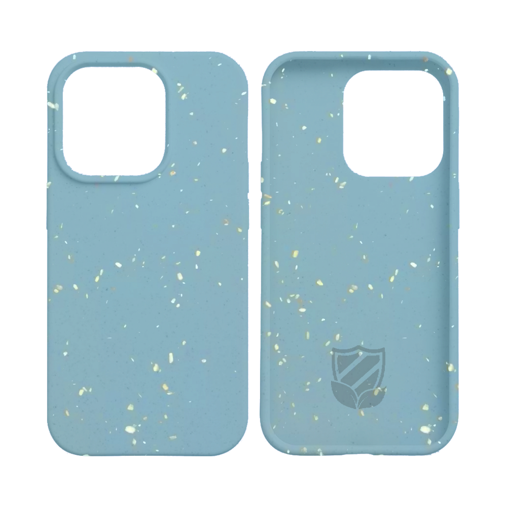 Coque Bambou Biodégradable PROTECT pour Apple iPhone 15 Pro Bleu