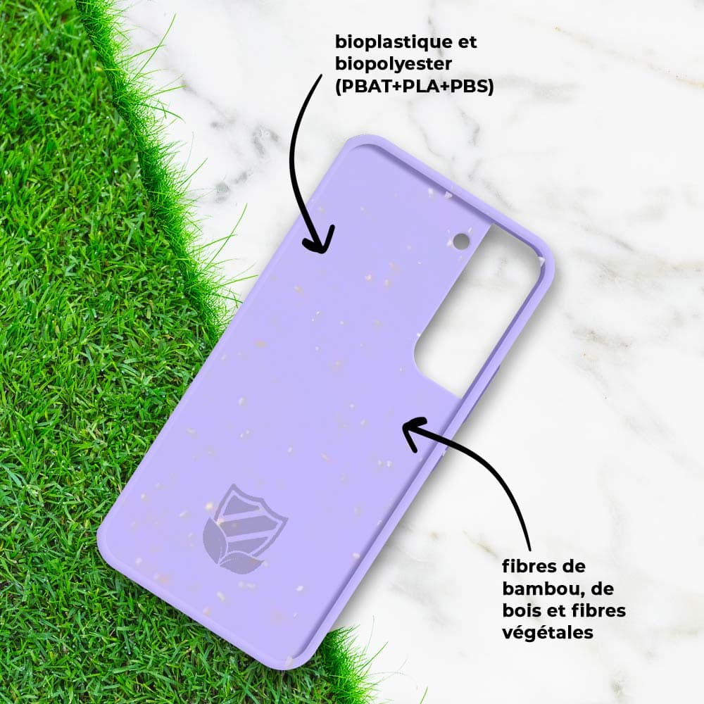 Coque Bambou Biodégradable PROTECT pour Samsung Galaxy S22+ Violet