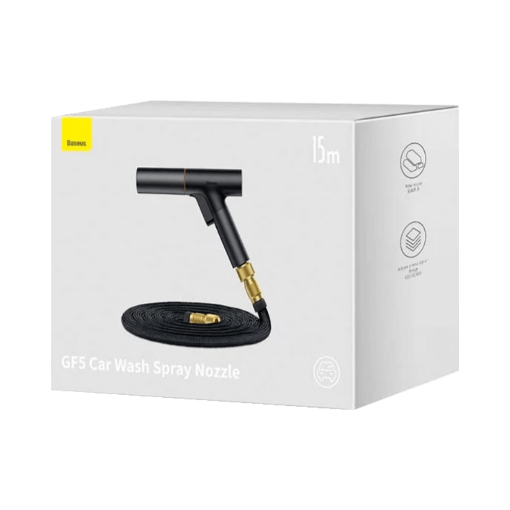 Pistolet de Nettoyage pour Voiture Baseus GF5 Car Wash Spray Nozzle (Tuyau 15m)