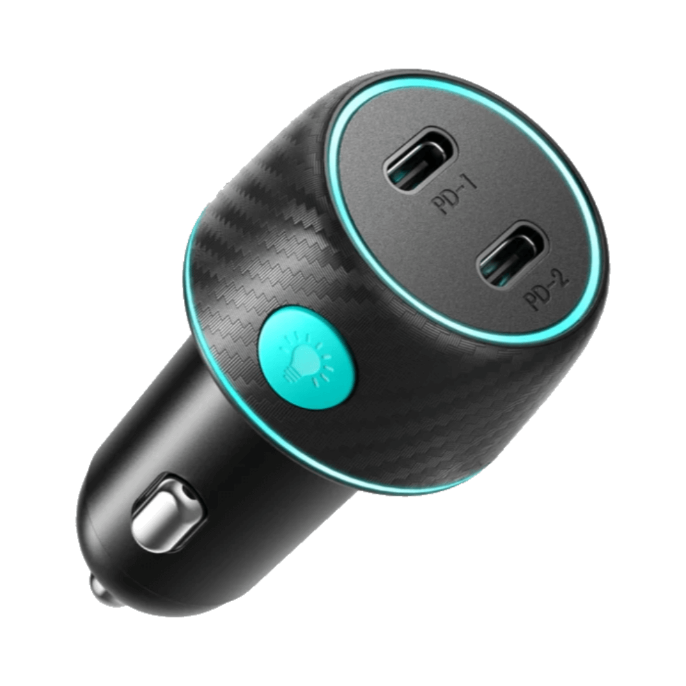 Chargeur Allume-Cigare JOYROOM Double Type-C PD 70W Noir