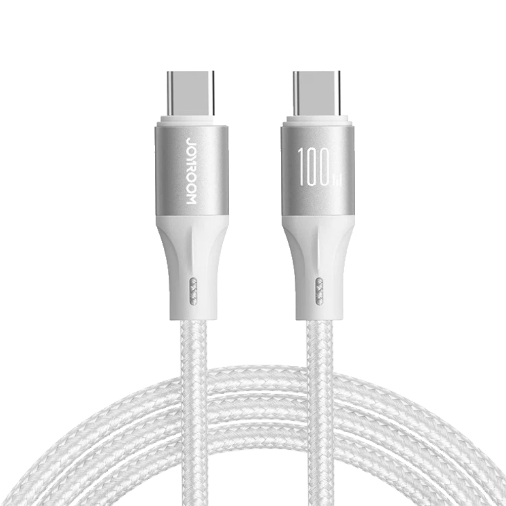Câble Data Type-C vers Type-C JOYROOM Light-Speed Series 100W (1.2m) Blanc