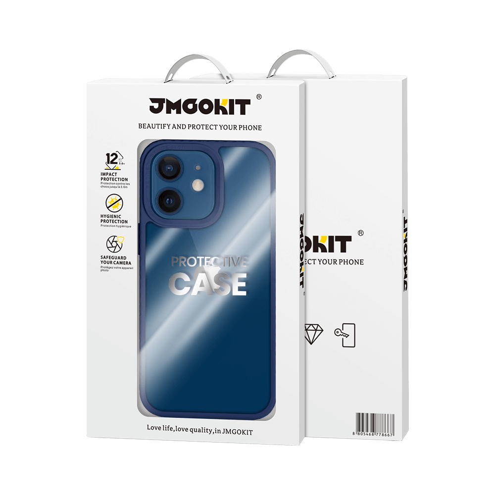 Coque de Protection JMGOKIT pour Apple iPhone 12 Bleu