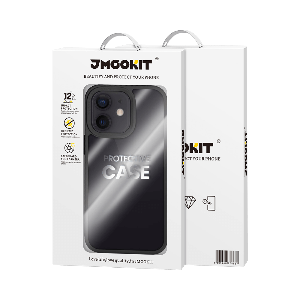 Coque de Protection JMGOKIT pour Apple iPhone 12 Noir