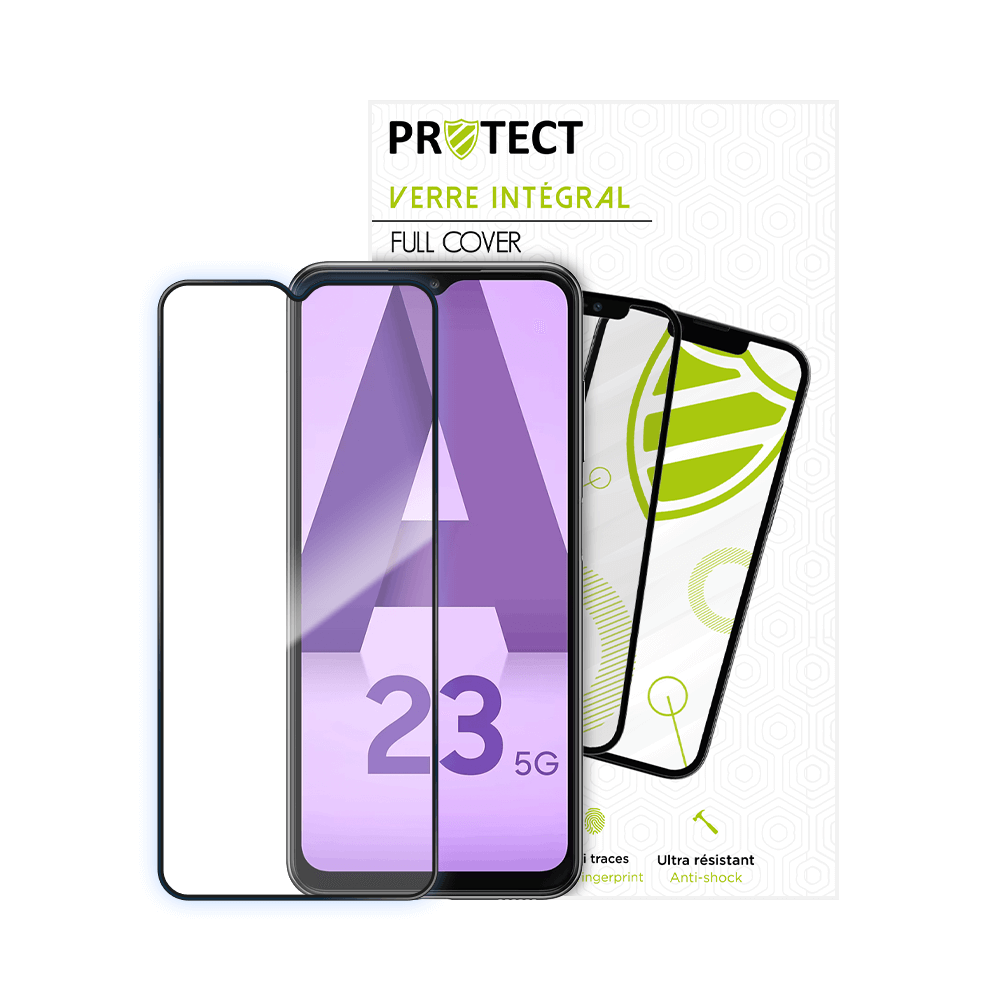 Verre Trempé Intégral PROTECT pour Samsung Galaxy A23 Noir