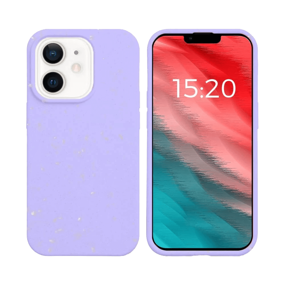 Coque Bambou Biodégradable PROTECT pour Apple iPhone 12 Mini Violet Clair