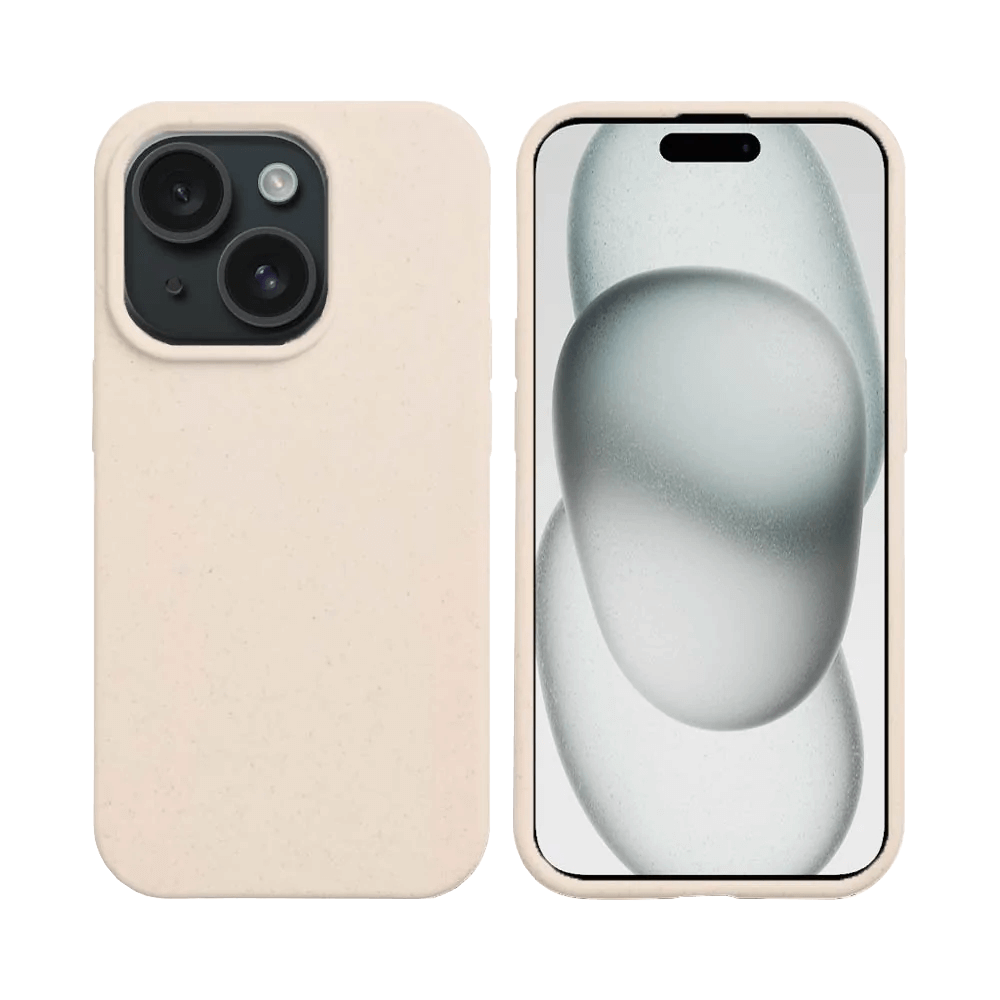 Coque Bambou Biodégradable PROTECT pour Apple iPhone 15 Rose