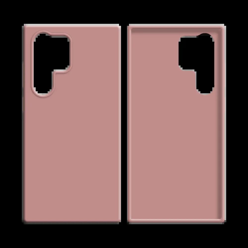 Coque Silicone Compatible pour Samsung Galaxy S24 Ultra 5G Rose