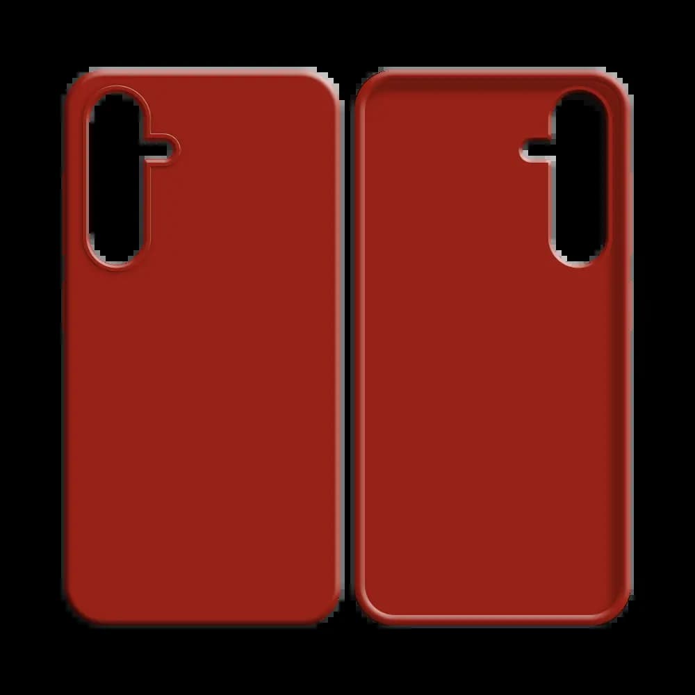 Coque Silicone Compatible pour Samsung Galaxy S23 FE Rouge