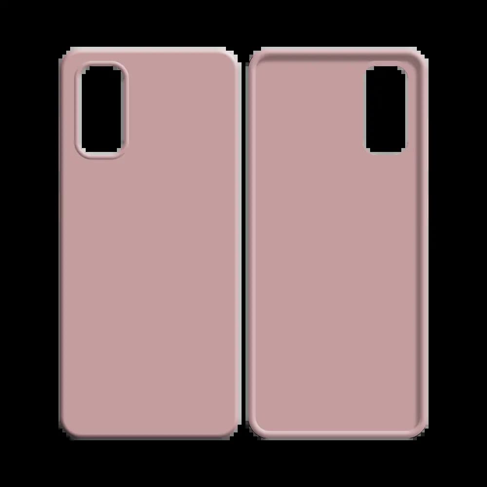 Coque Silicone Compatible pour Samsung Galaxy S20 Rose