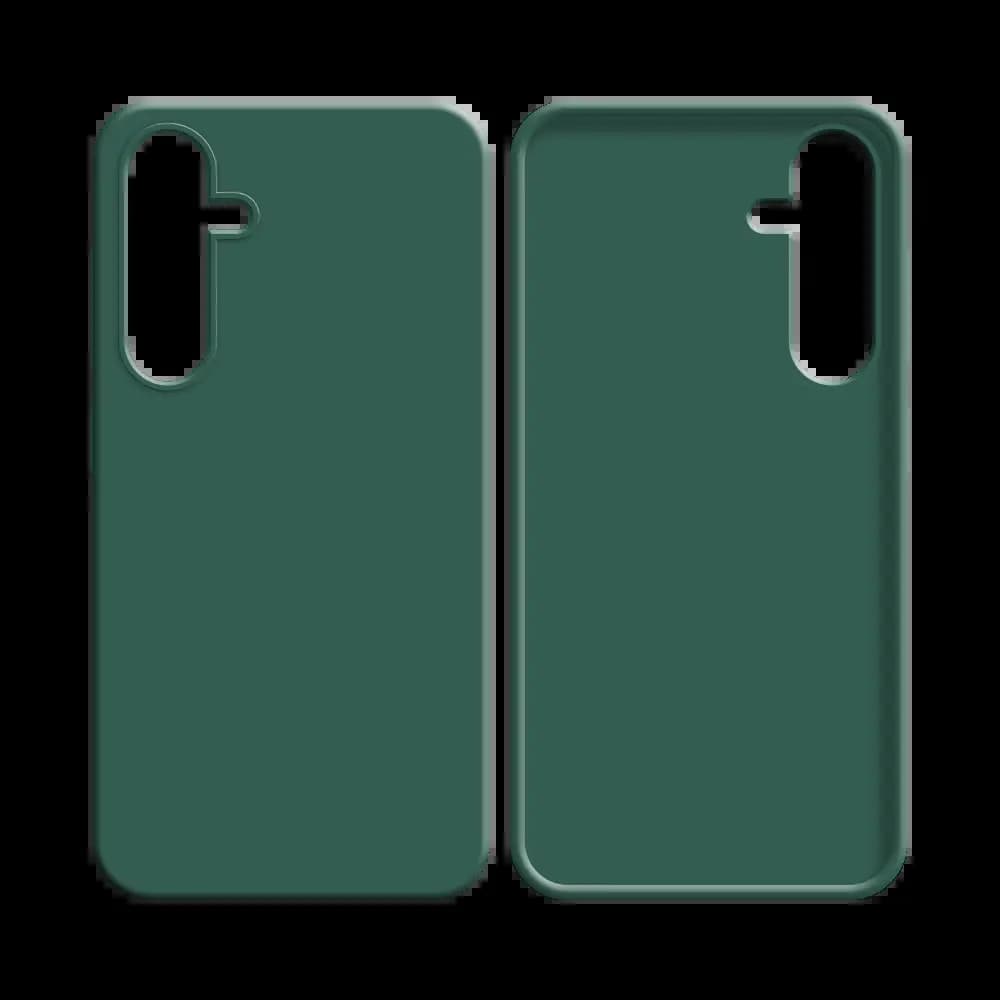 Coque Silicone Compatible pour Samsung Galaxy A15 5G Vert Foncé