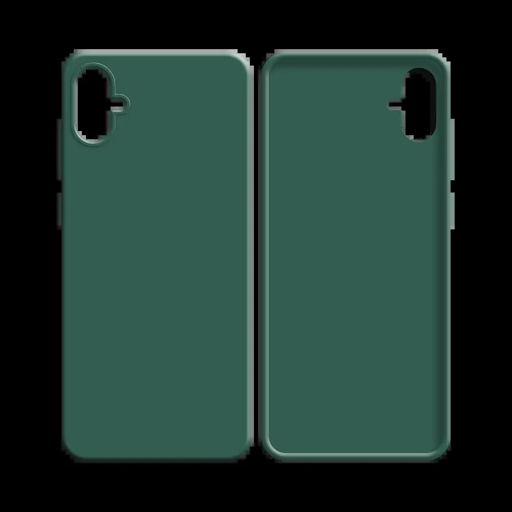 Coque Silicone Compatible pour Samsung Galaxy A05 Vert Foncé