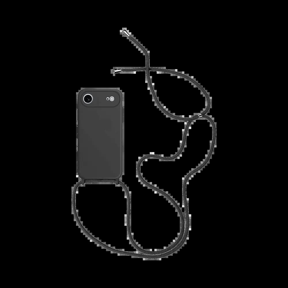 Coque avec cordon réglable silicone – Apple iPhone Air – Noir