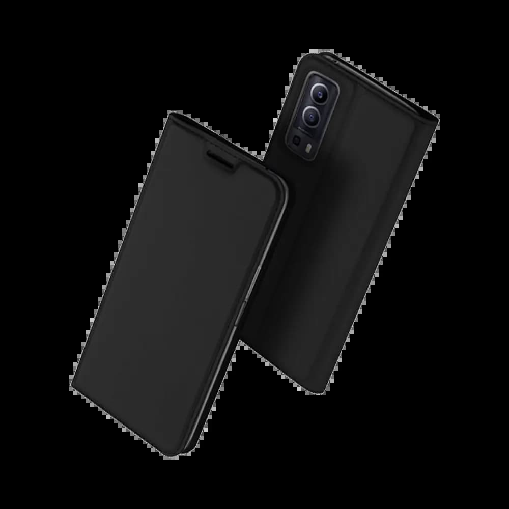 Housse folio Vivo Y72 porte-carte – Dux Ducis Skin Pro Noir