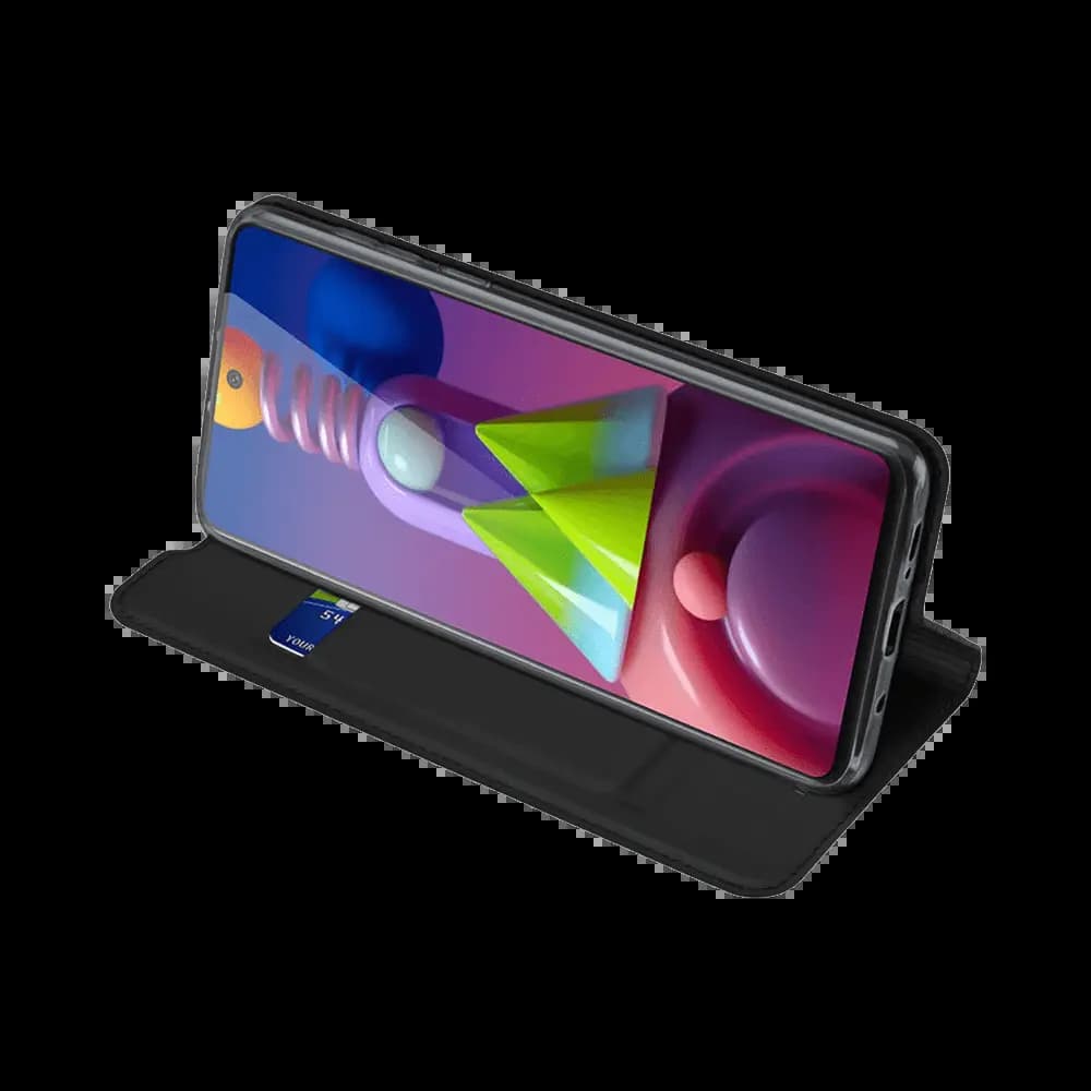 Housse folio Samsung Galaxy M51 porte-carte – Dux Ducis Skin Pro Noir