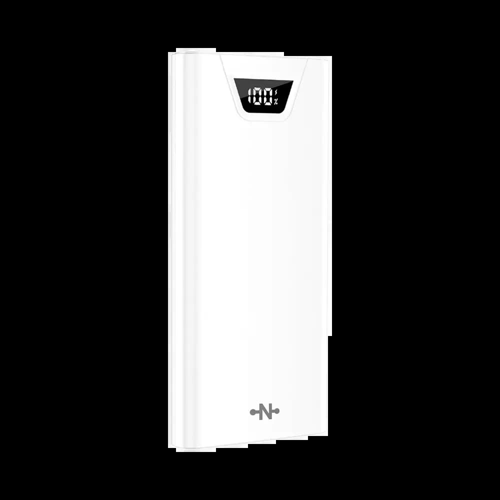 Batterie externe 10000mAh avec affichage digital et charge rapide 15W – CONNECT MC-BE10B01 Blanc