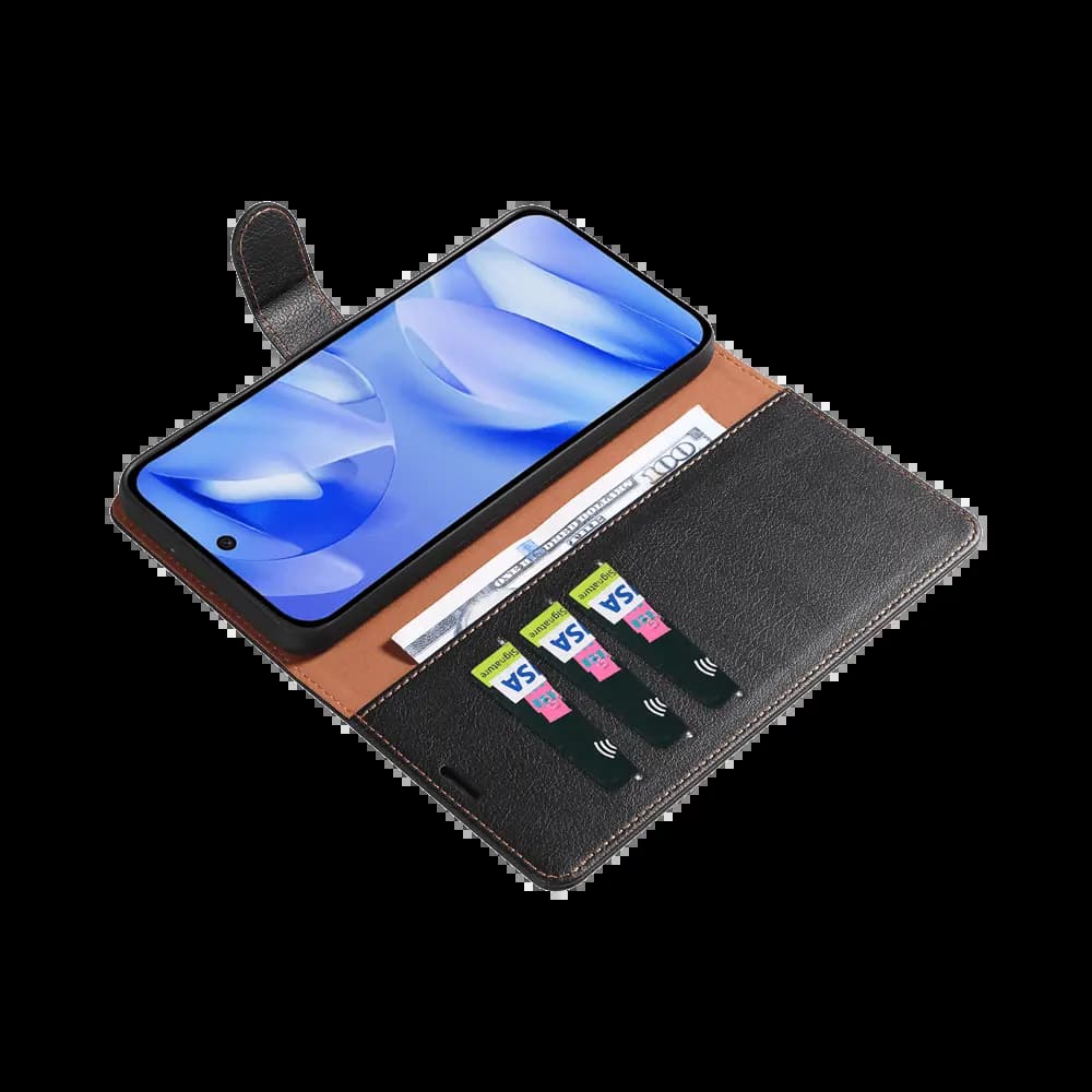 Housse folio anti-RFID Google Pixel 9a PROTECT IP011 Noir