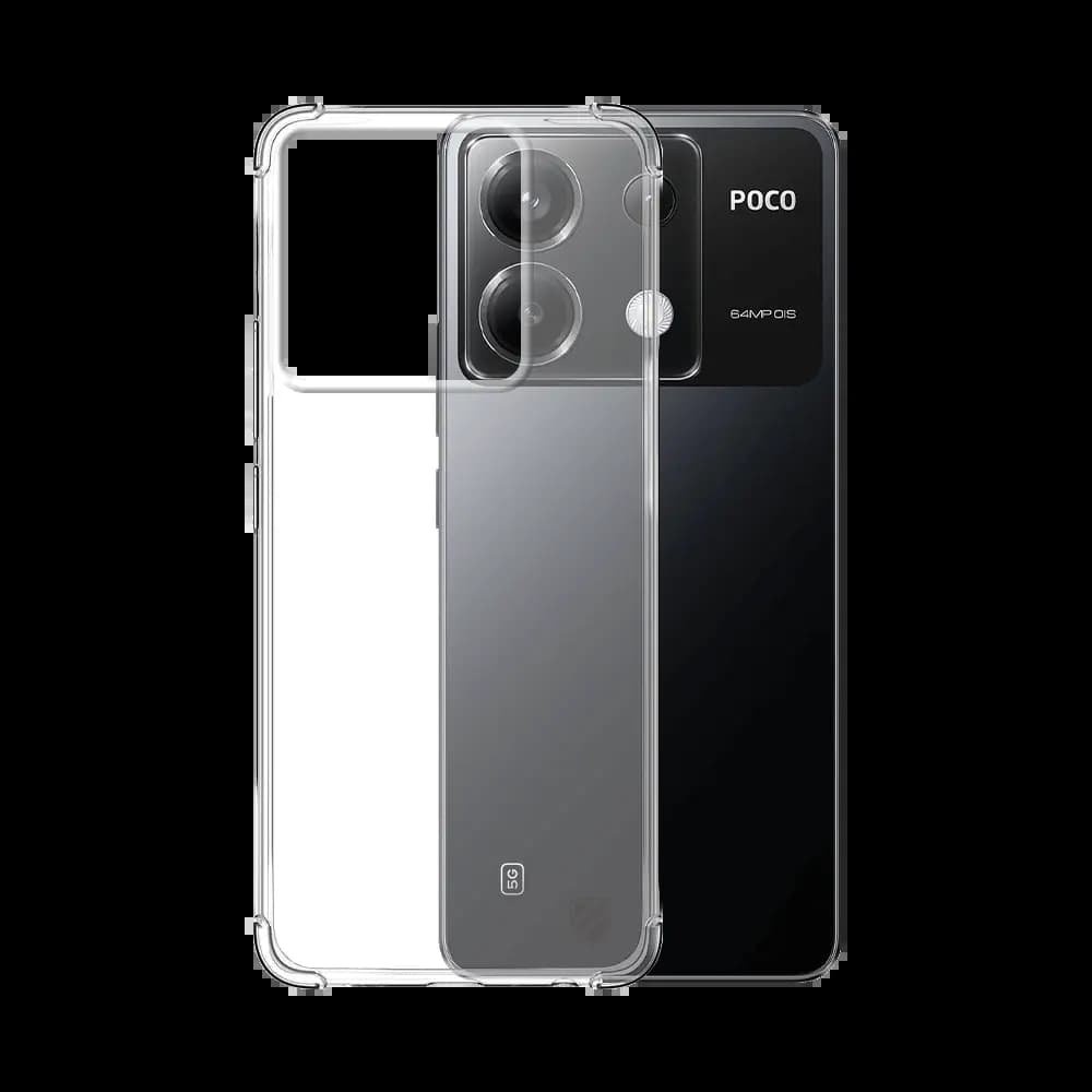 Coque Silicone Renforcée PROTECT pour Xiaomi Redmi Note 13 Pro 5G & Poco X6 5G Transparent