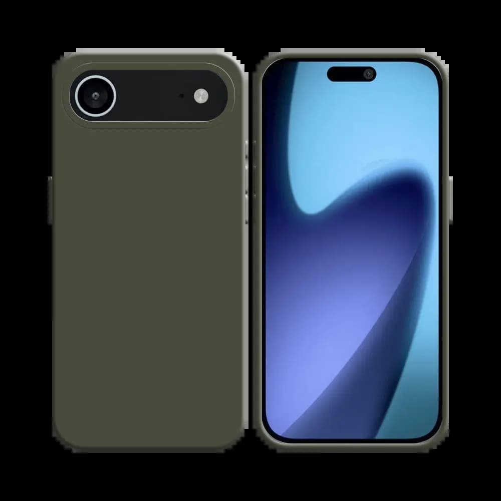 Coque Silicone Compatible pour Apple iPhone Air Gris Foncé