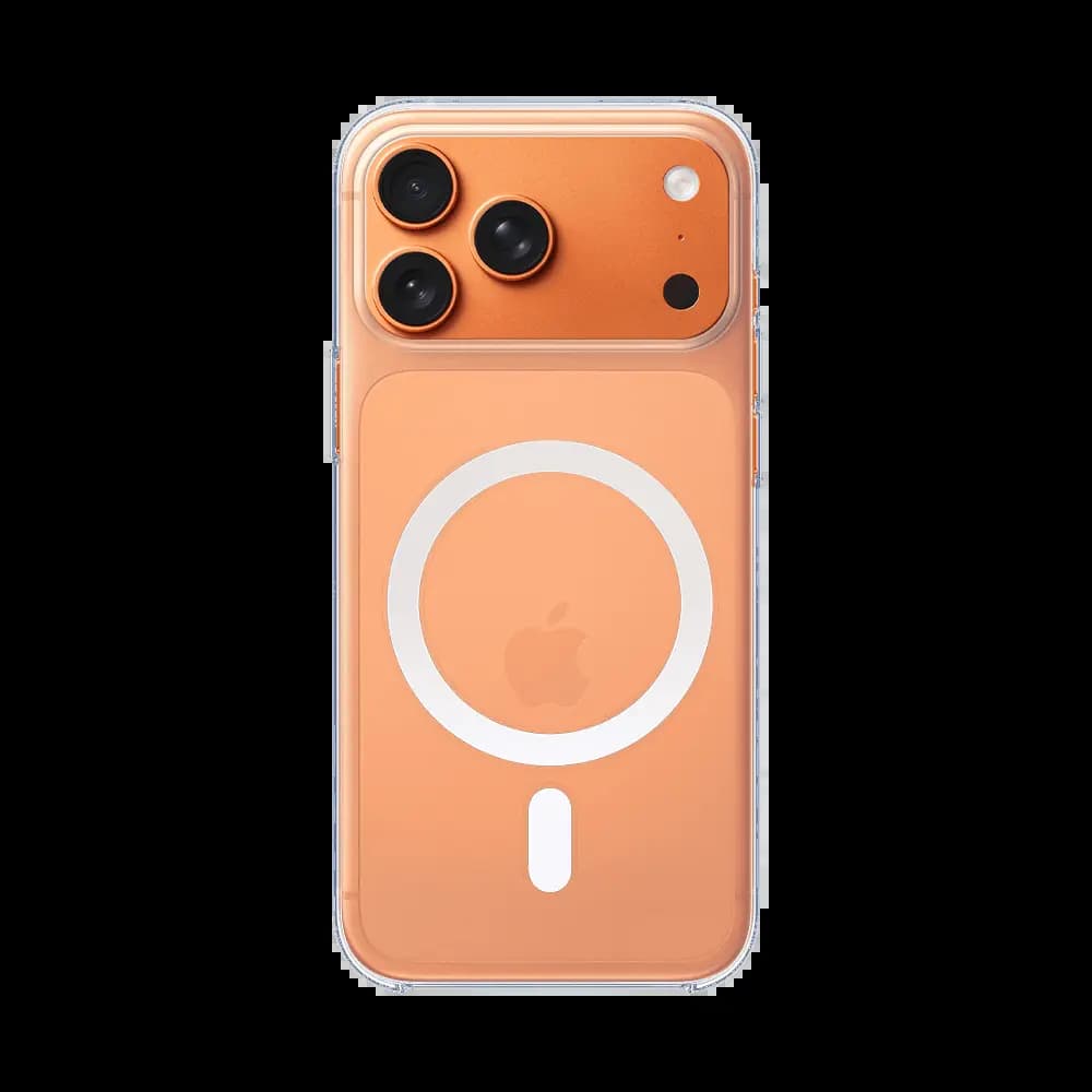 Coque Silicone MagSafe Compatible pour Apple iPhone 17 Pro Transparent