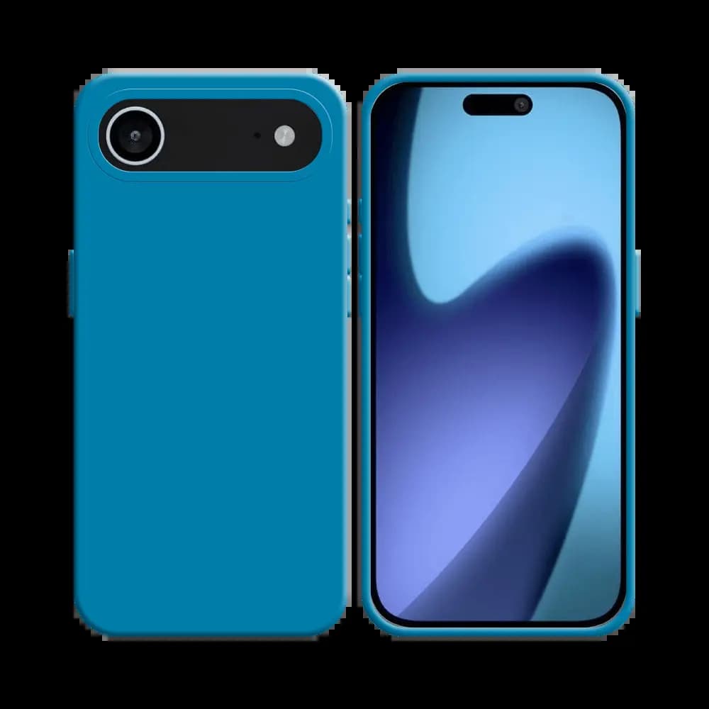 Coque Silicone Compatible pour Apple iPhone Air Bleu Ciel