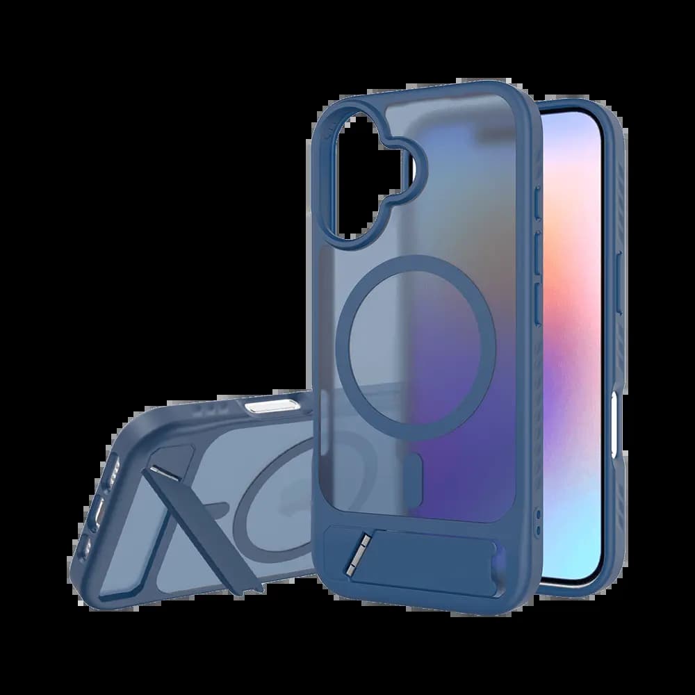 Coque de Protection MagSafe avec Support PROTECT pour Apple iPhone 17 Bleu