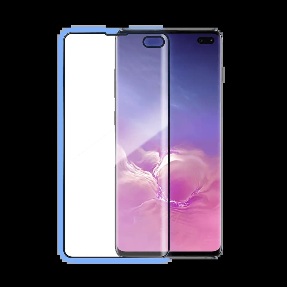Verre trempé intégral 5D 9H – protection écran Samsung Galaxy S10+ – PROTECT Noir