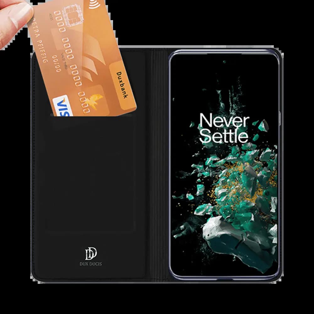 Housse folio OnePlus 10T 5G porte-carte – Dux Ducis Skin Pro Noir