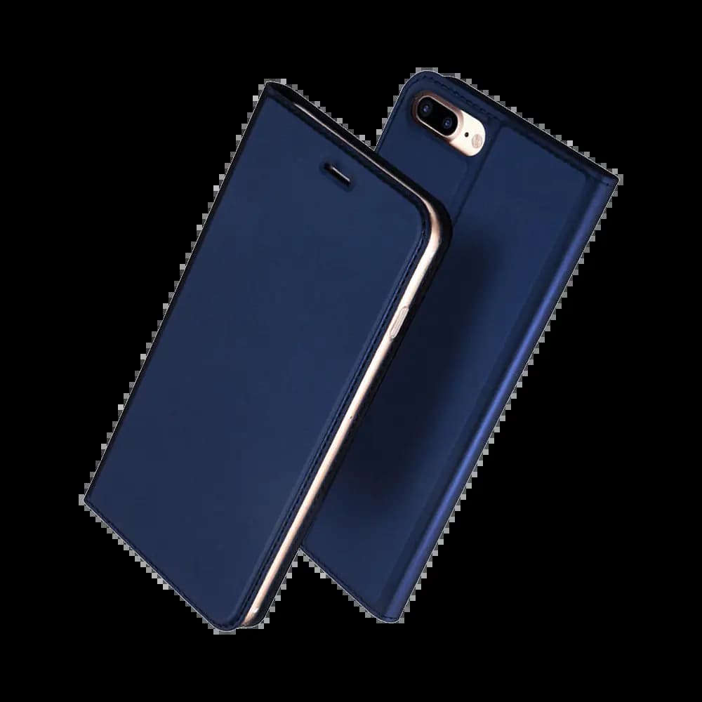 Housse folio iPhone 7 Plus / 8 Plus porte-carte – Dux Ducis Skin Pro Bleu