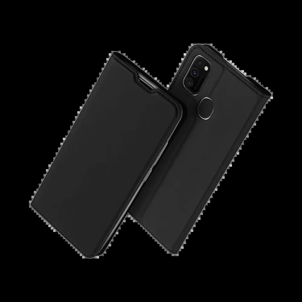 Housse folio Samsung Galaxy M21 porte-carte – Dux Ducis Skin Pro Noir