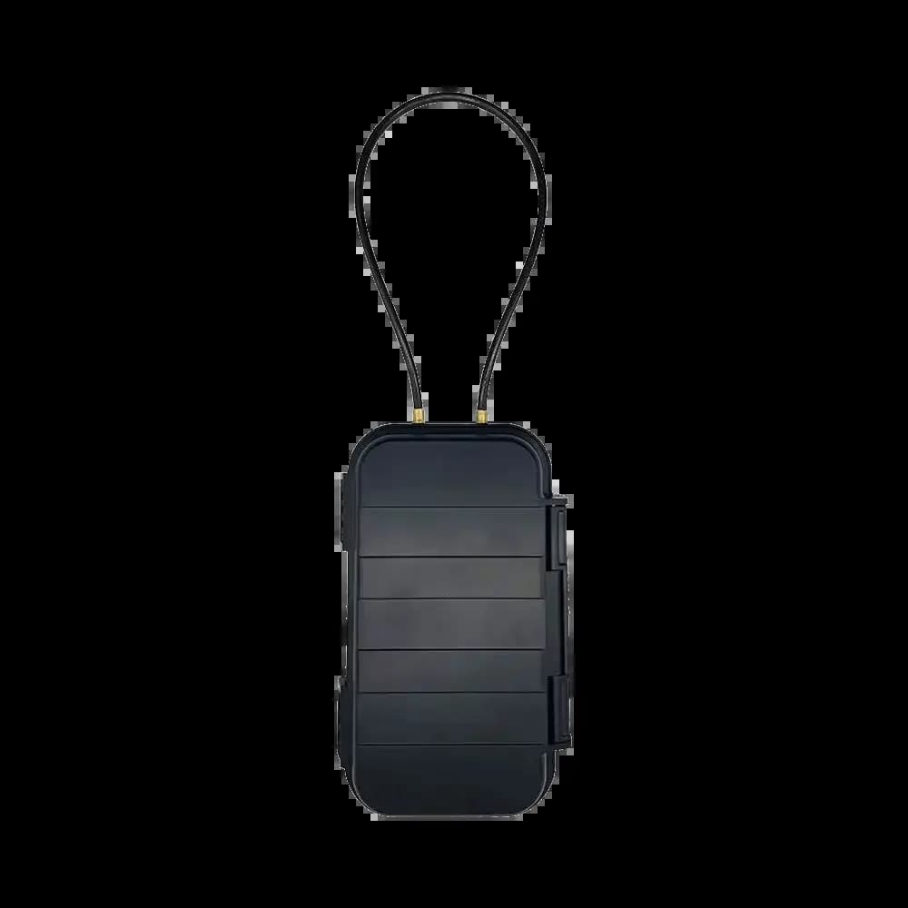 Mini Coffre Fort Portable avec Fil d'Acier Noir
