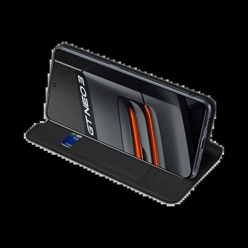 Housse folio Realme GT NEO 3 porte-carte – Dux Ducis Skin Pro Noir