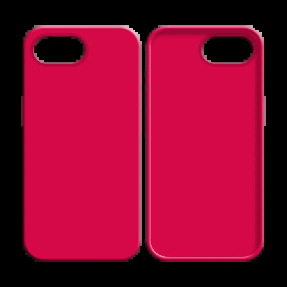 Coque silicone iPhone 16e - Rose Vif