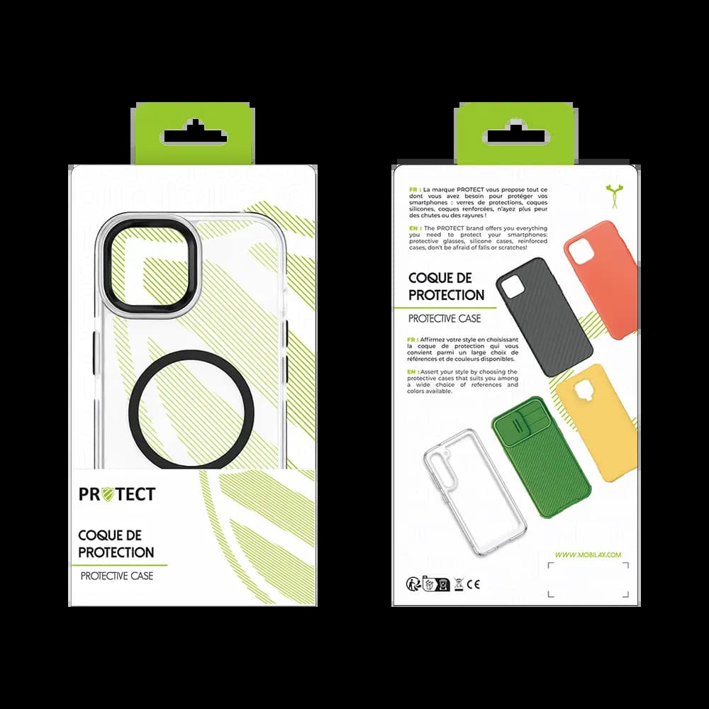 Coque MagSafe antichoc iPhone 15 Pro – PROTECT MS01 Noir