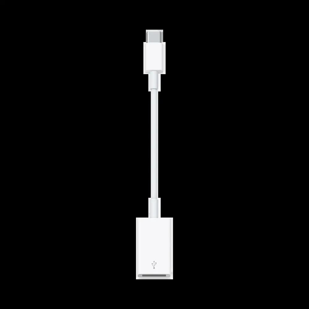 Adaptateur OTG USB-C Mâle vers USB femelle Apple Blanc