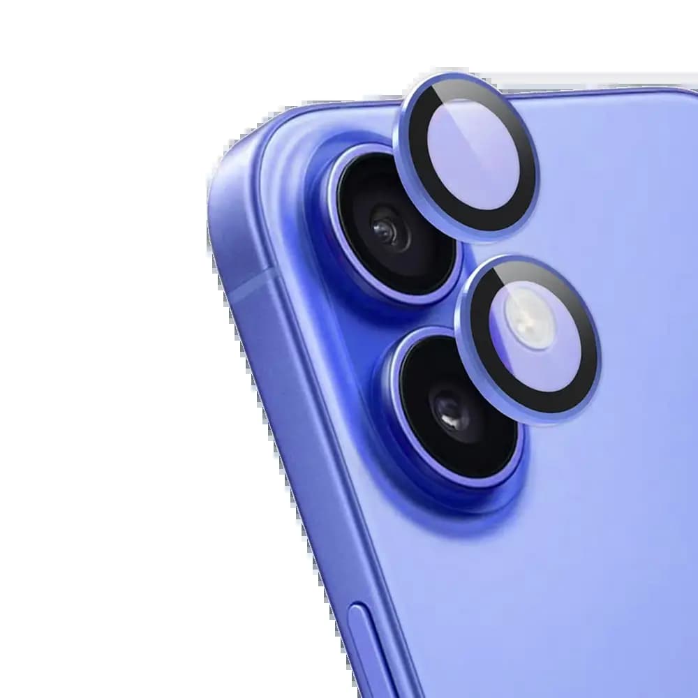 Protection Lentille Apple iPhone 16 / 16 Plus Bleu