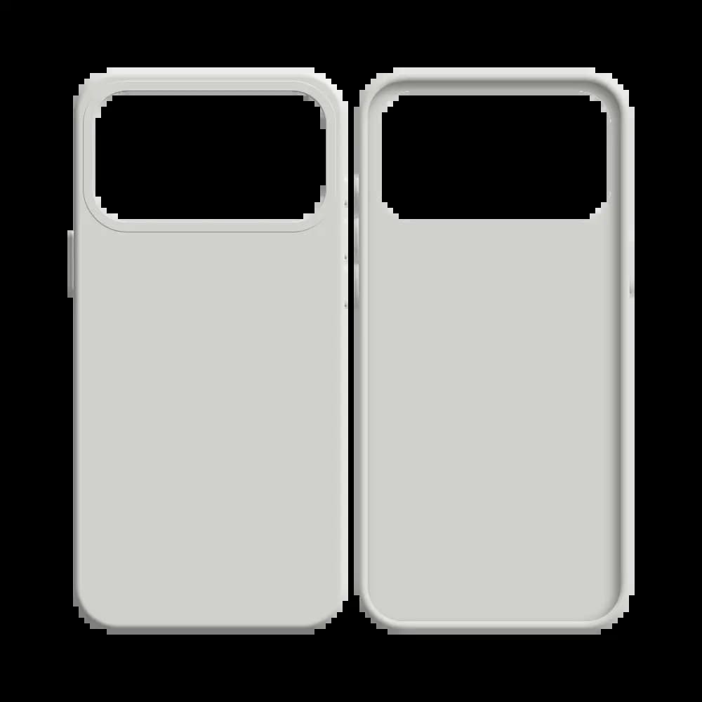 Coque Silicone Compatible pour Apple iPhone 17 Pro Blanc