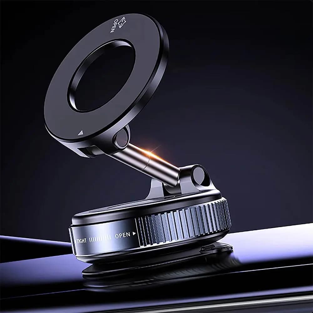 Support pour Smartphone Magnétique avec Fixation Ventouse Blanc