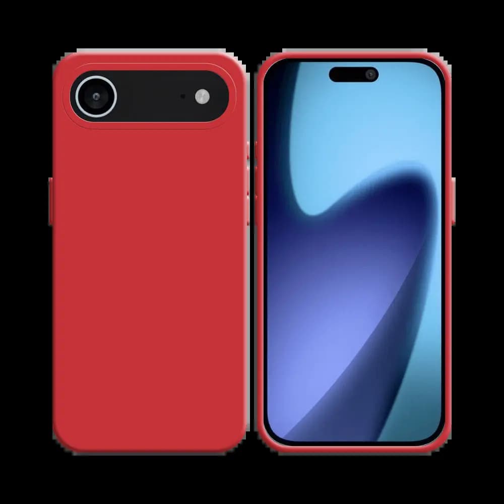 Coque Silicone Compatible pour Apple iPhone Air Rouge