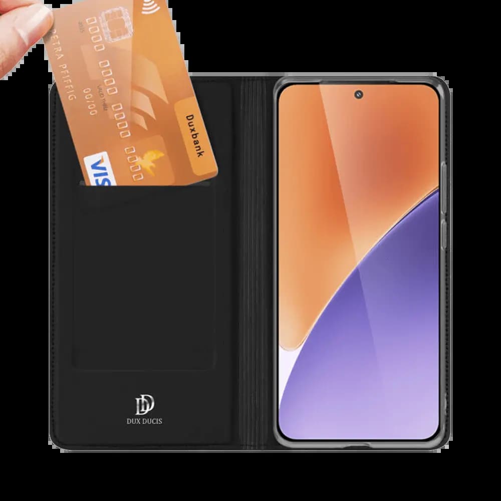 Housse folio Xiaomi 15 porte-carte – Dux Ducis Skin Pro Noir