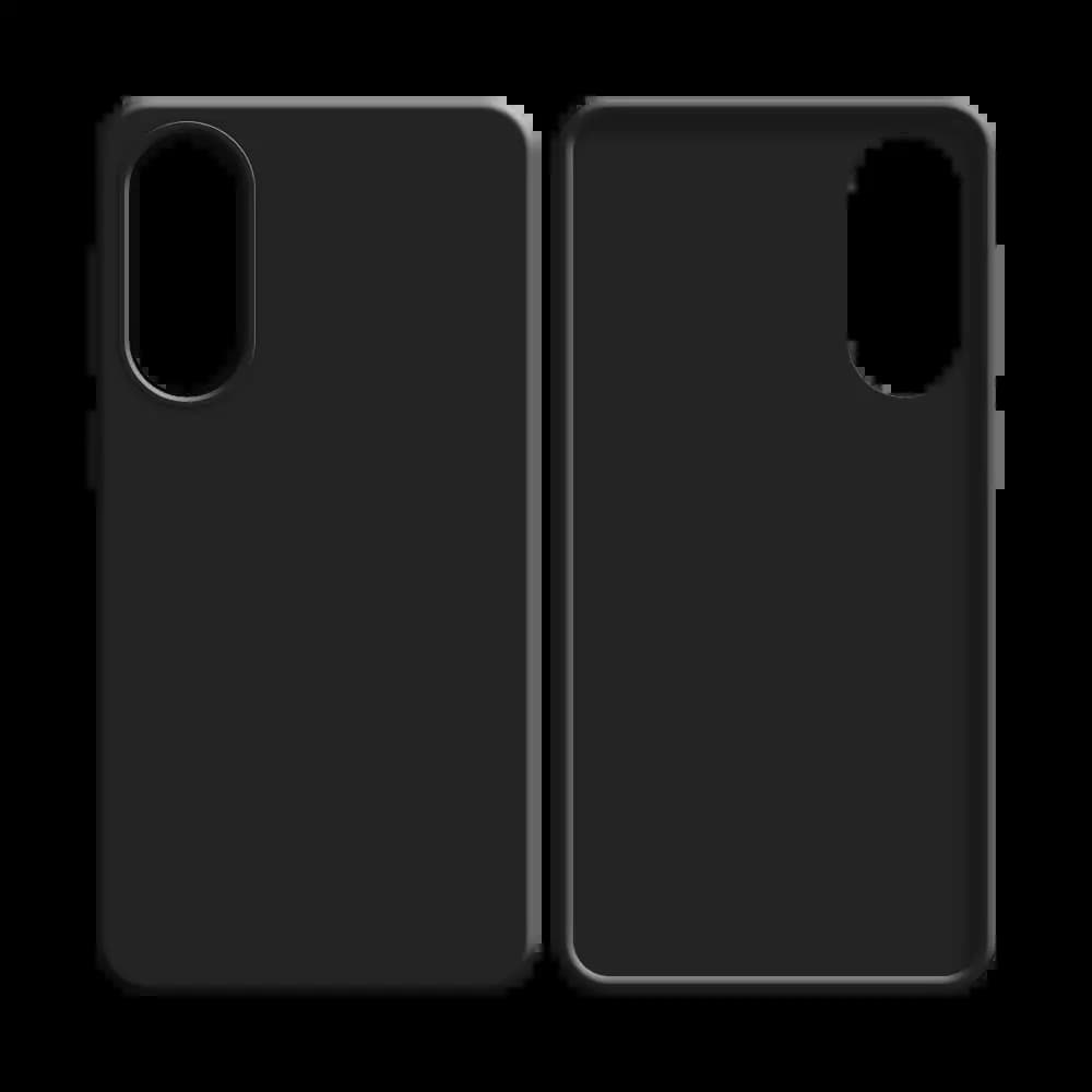 Coque Silicone Compatible pour Samsung Galaxy S25 Edge Noir