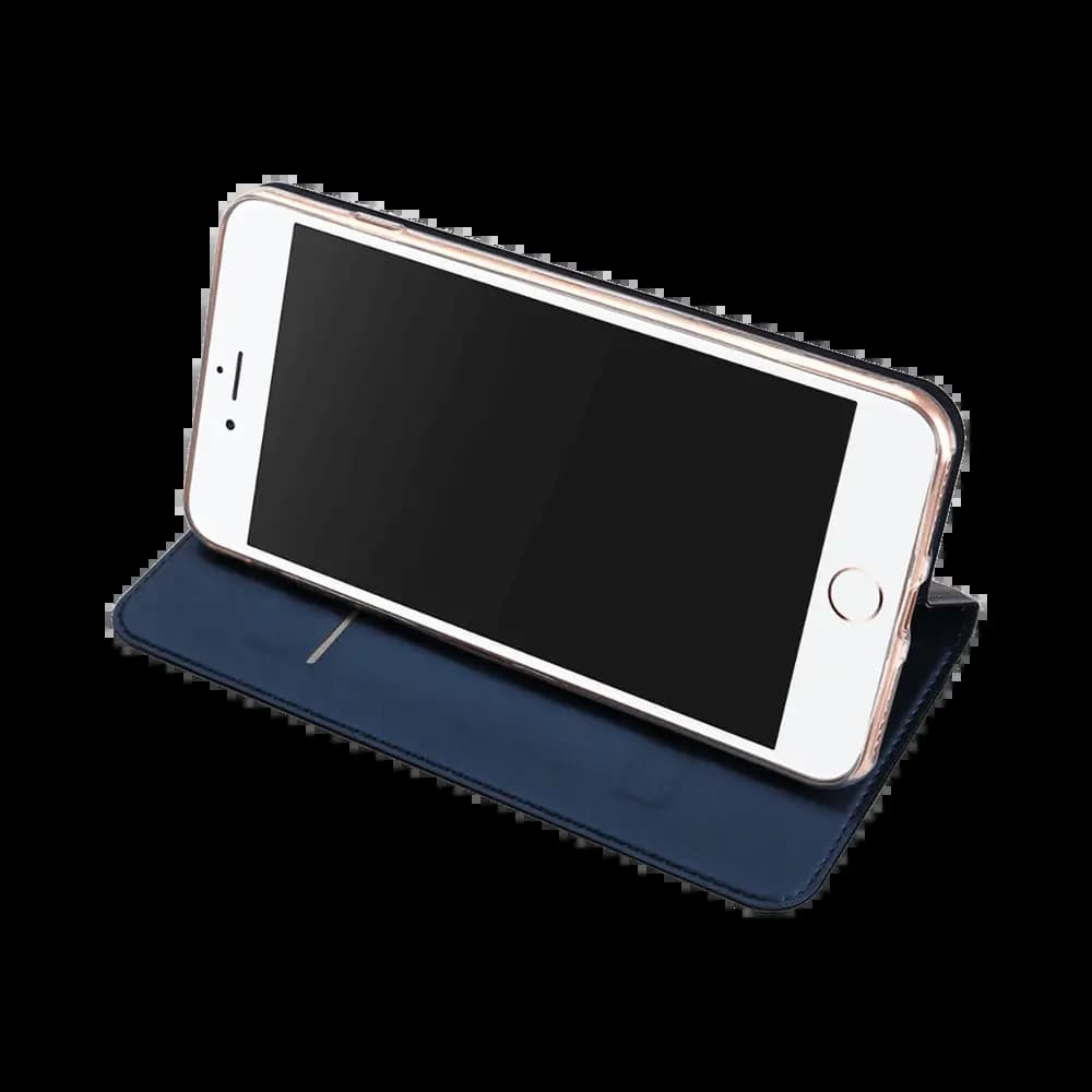 Housse folio iPhone 7 Plus / 8 Plus porte-carte – Dux Ducis Skin Pro Bleu