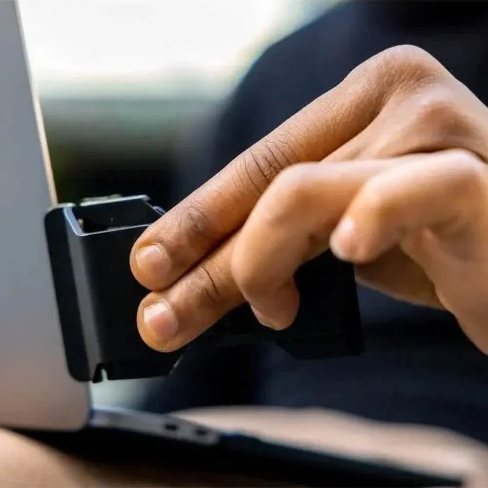 Support Smartphone pour Ordinateur Phoneside One avec Crochet Noir