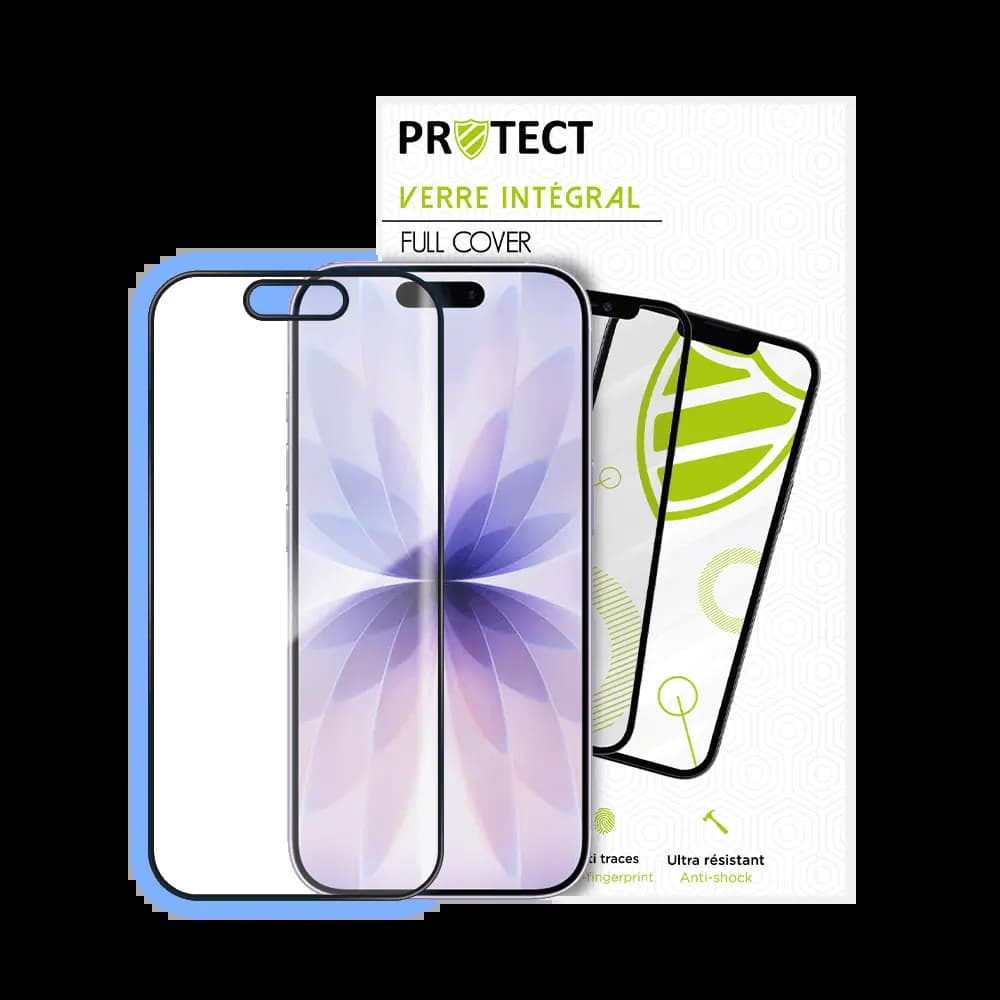 Verre Trempé Intégral PROTECT pour Apple iPhone 17 Noir