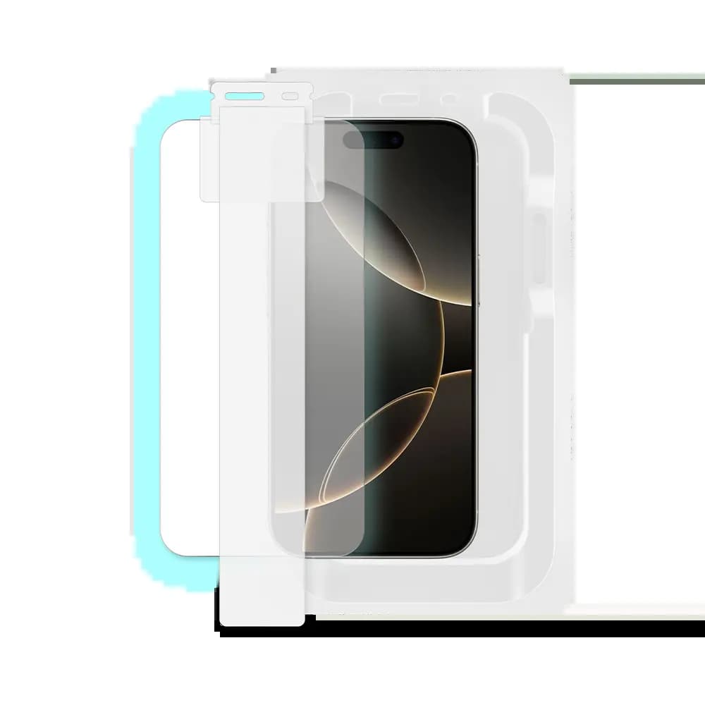 Verre Trempé (x2) avec Applicateur Installation Facile PROTECT pour Apple iPhone 16 Pro