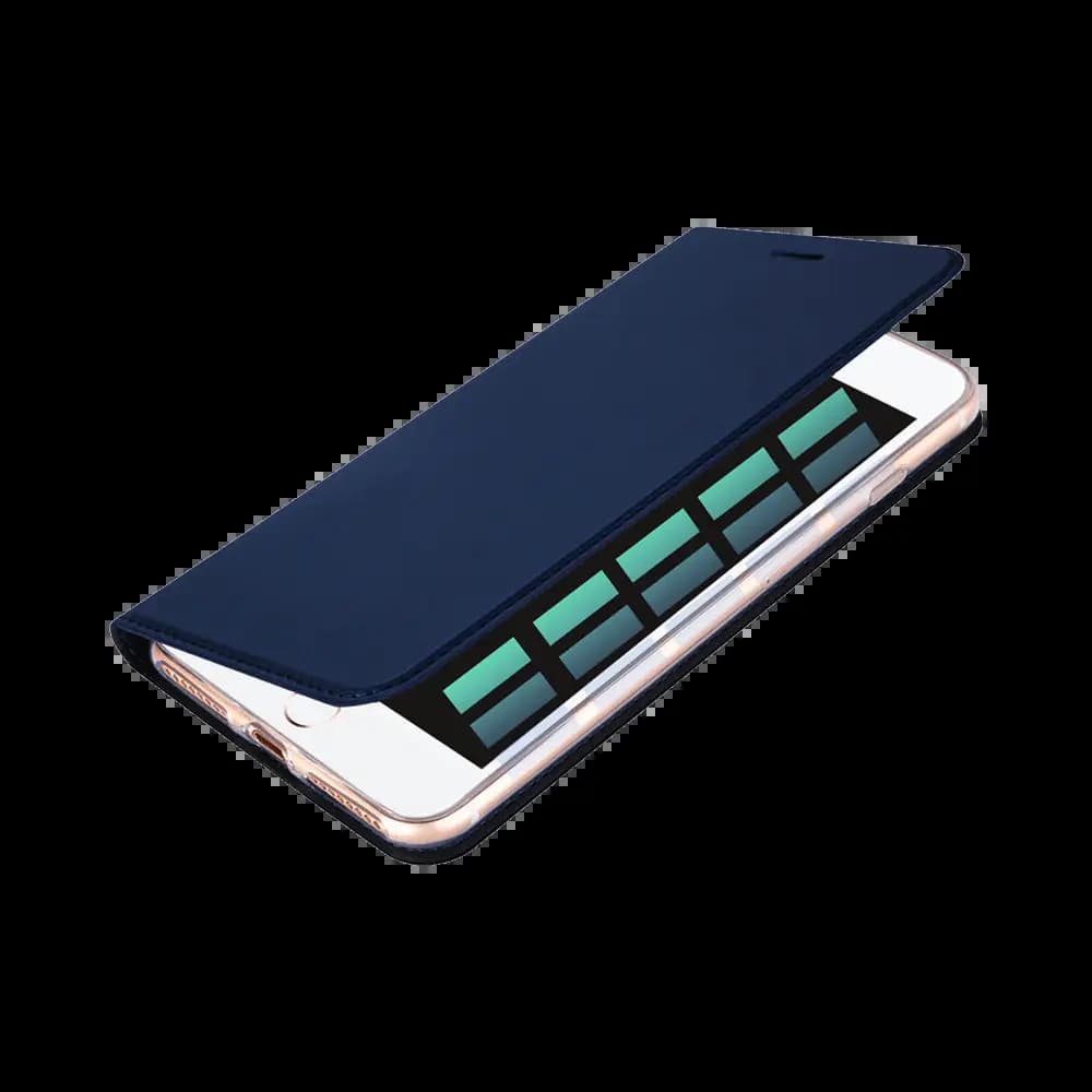 Housse folio iPhone 7 Plus / 8 Plus porte-carte – Dux Ducis Skin Pro Bleu