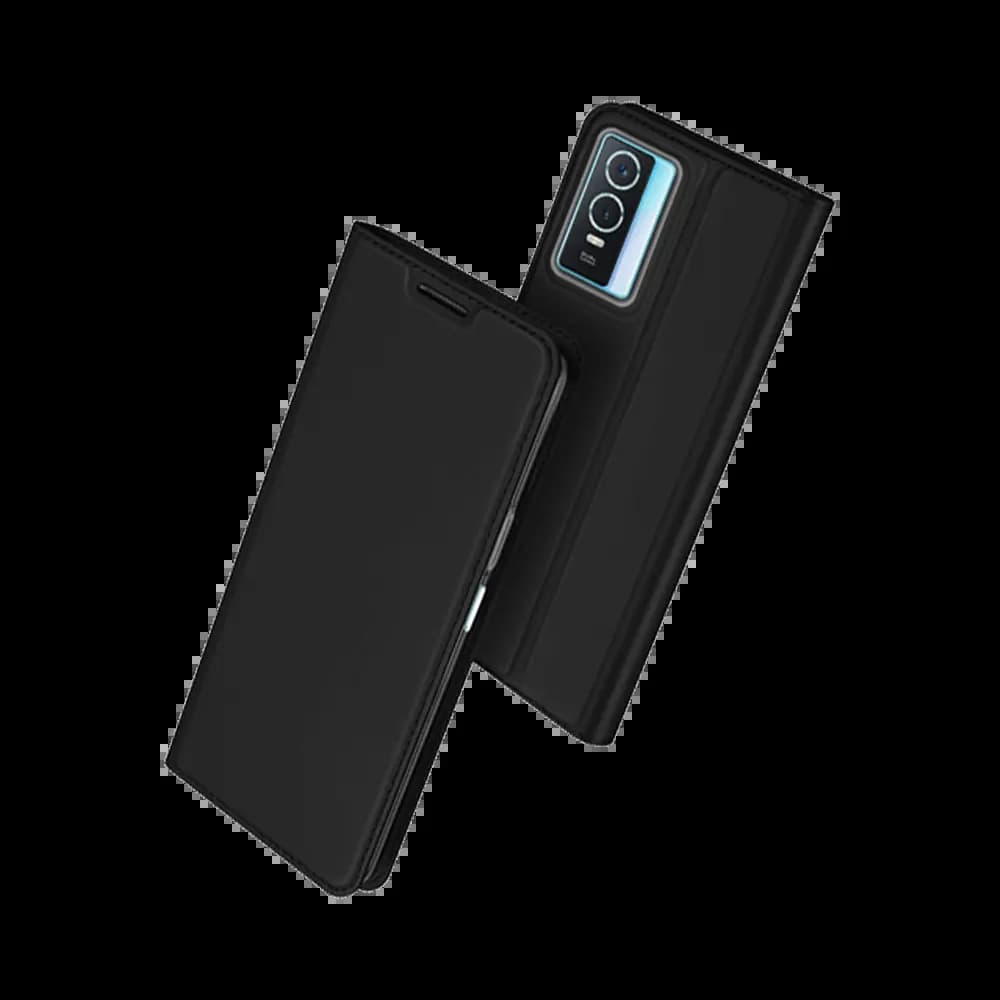 Housse folio Vivo Y76 5G porte-carte – Dux Ducis Skin Pro Noir