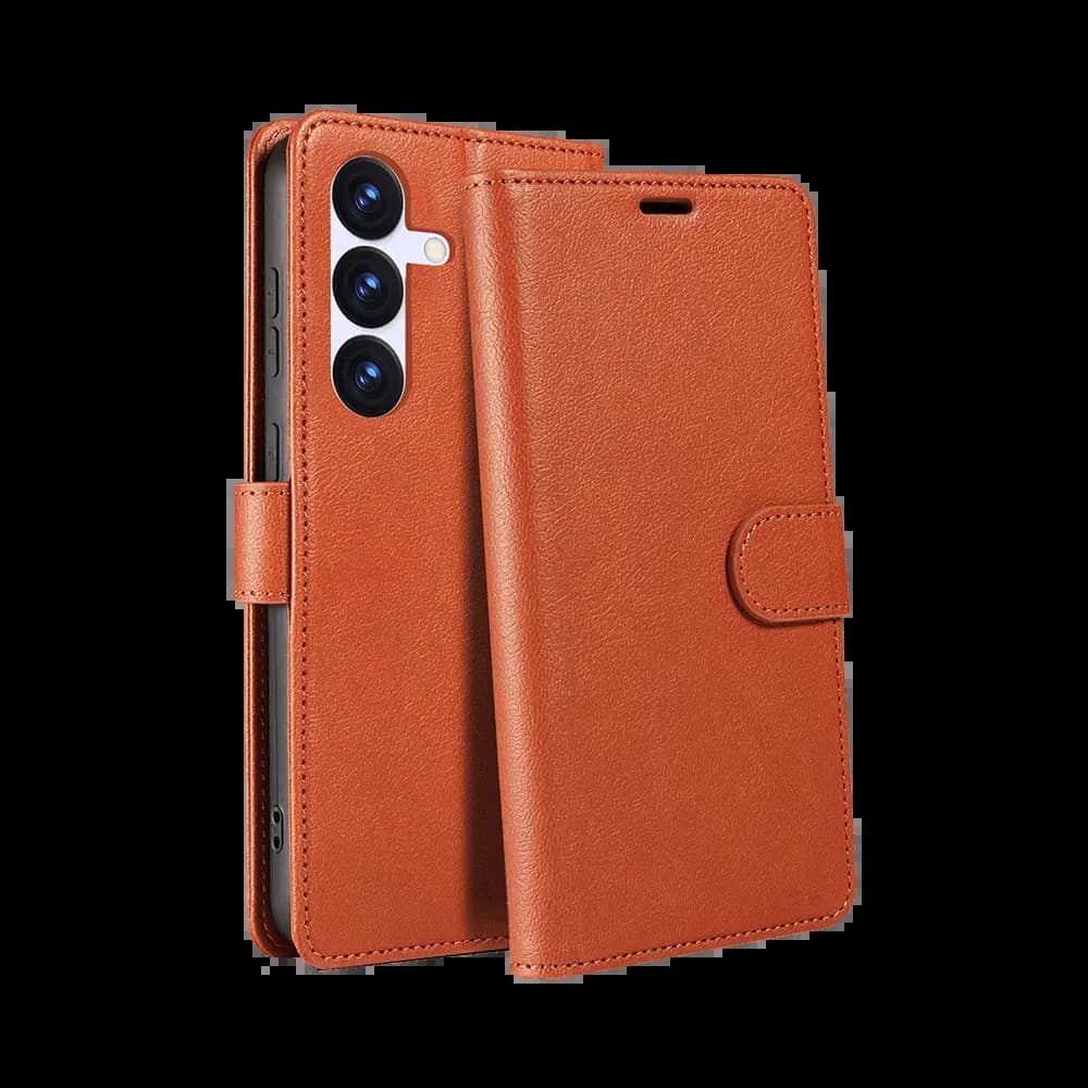 Housse folio anti-RFID Samsung Galaxy S26 – PROTECT IP011 Marron