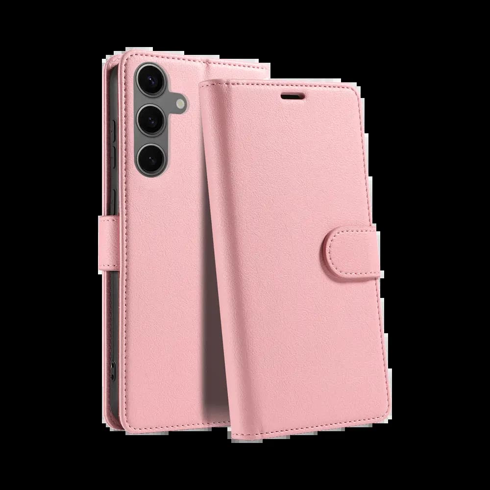 Housse folio anti-RFID Samsung Galaxy S25 FE – PROTECT IP011 Rose